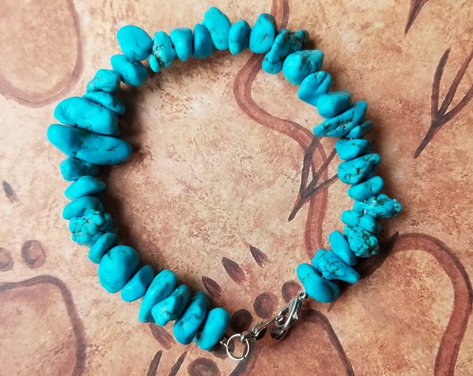 Turquoise Nugget Bracelet