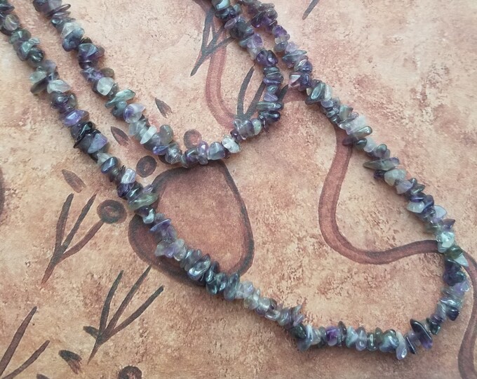 Amethyst Bead Chip Necklace