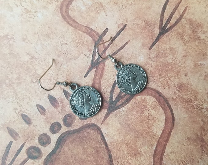 Small Silver Coin Earrings
