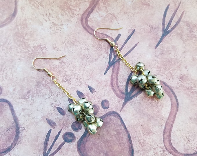 Gold Jingle Bell Earrings