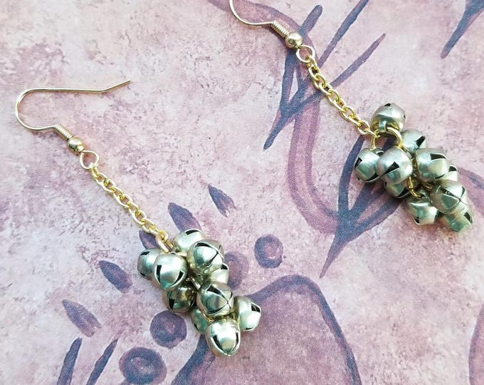 Gold Jingle Bell Earrings