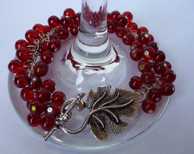 Toggle Red "Grape" Bracelet