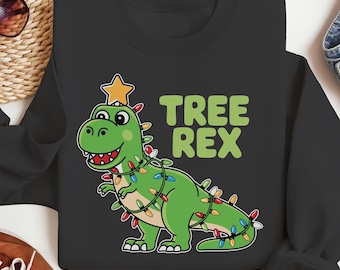 Tree Rex Christmas T-Shirt: Funny Dinosaur Xmas Gift