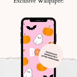 Cute HALLOWEEN WALLPAPER | Spooky iPhone Lock Screen & Home Screen Wallpaper | iOS 16 17 18 Background | Aesthetic HALLOWEEN Digital Art