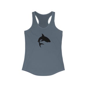 Shark Women&#39;s Racerback Tank Top | Summer Fashion, Beachwear, Workout Top, Gift for Her, Casual Wear
