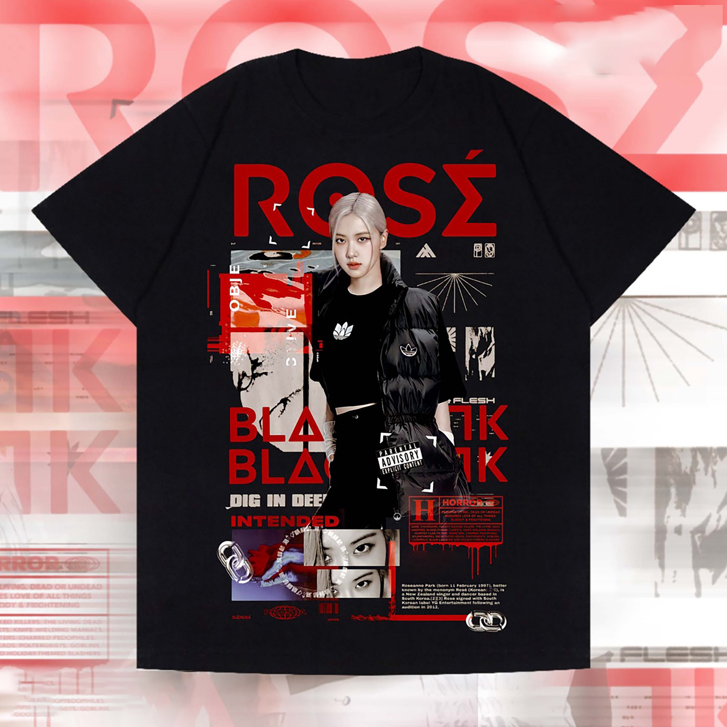 Discover Camiseta Blackpink Rosé Park Chaeyoung Vintage para Hombre Mujer