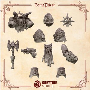 NEW Updated Greytide Studios Crimson lords Battle Priest