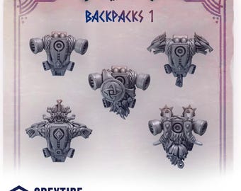 Greytide Studios Primal Hounds backpacks 1 upgrade kit