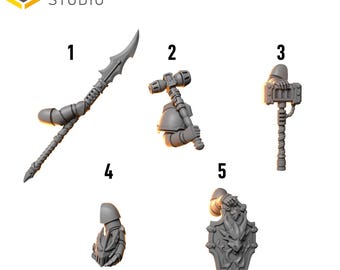 Greytide Studios Anvil Warden Heroic Poses