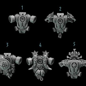 10x Greytide Studios Primal Hounds backpacks upgrade kit