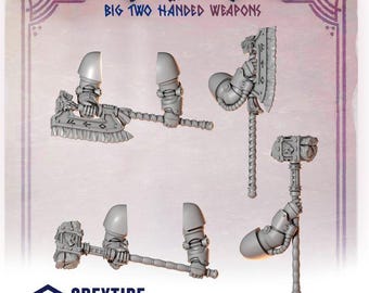 Greytide Studios Primal hounds Big two handed weapons x5