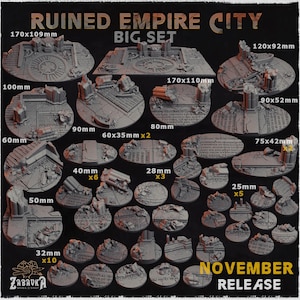 Ruined Empire City - Bases & Toppers by Zabavka Workshop