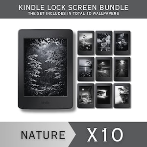 Lock Screens Bundle for Kindle FULL SCREEN Screensaver Nature Kindle Wallpaper