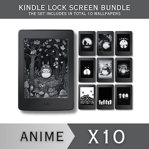 Lock Screens Bundle for Kindle FULL SCREEN Screensaver Anime Kindle Wallpaper