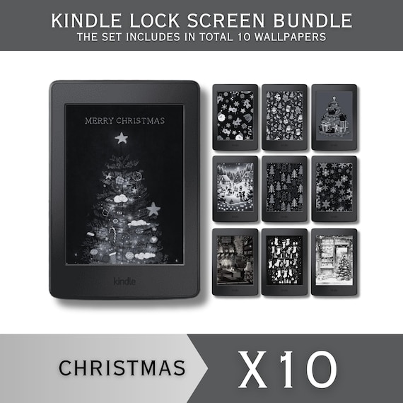 Lock Screens Bundle for Kindle FULL SCREEN Screensaver Christmas Kindle Wallpaper