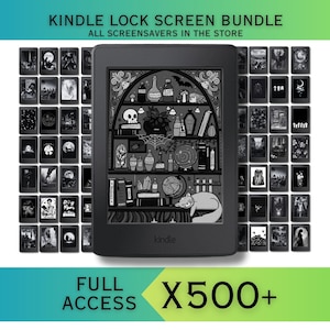 Pacote de telas de bloqueio para Kindle - Acesso total a mais de 500 papéis de parede do Kindle