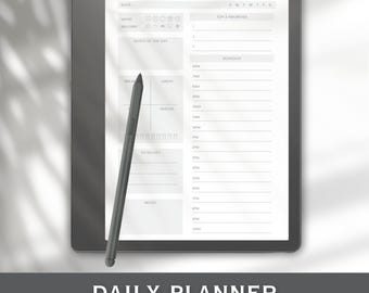 Plantilla de planificador diario para Kindle Scribe