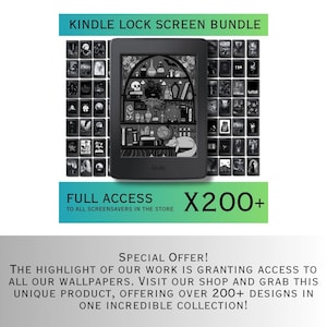 Lock Screens Bundle for Kindle FULL SCREEN Screensaver Anime Kindle Wallpaper