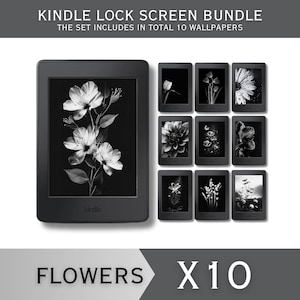 Kindle用ロック画面バンドル フルスクリーンスクリーンセーバー 花 Kindle壁紙