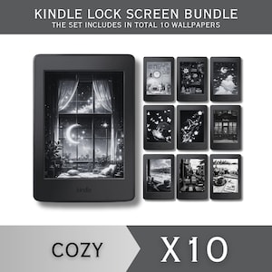 Lock Screens Bundle for Kindle FULL SCREEN Screensaver Cozy Wallpaper Kindle Wallpaper