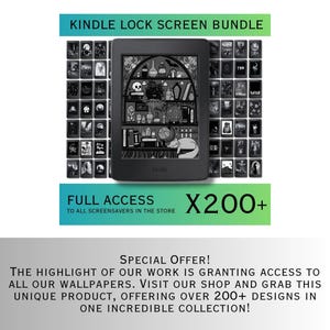 Lock Screens Bundle for Kindle FULL SCREEN Screensaver Magic Kindle Wallpaper