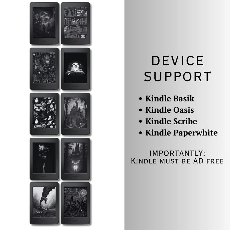 Lock Screens Bundle for Kindle FULL SCREEN Screensaver Magic Kindle Wallpaper
