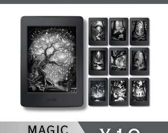 Lock Screens Bundle for Kindle FULL SCREEN Screensaver Magic Forest Kindle Wallpaper