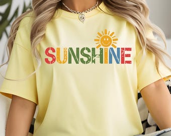 Retro Sunshine PNG: Beach Holiday T-Shirt Design (Digital Download)