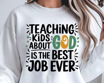 Teaching Kids About God SVG PNG, Pastor Sublimation (Digital Download)