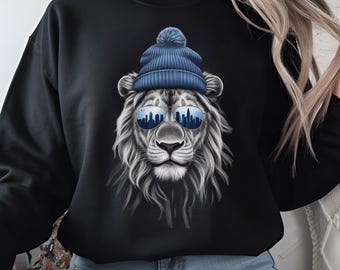 Vintage Detroit Football Lion PNG, Sports Fan Apparel (Digital Download)