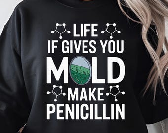 Microbiology Mold Penicillin PNG: Biologist Design (Digital Download)