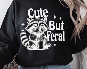 Cute But Wild Funny PNG Sarcastic Sarcastic gift Sarcastic Png Funny Raccoon Adult Humor Funny Sarcastic Quote Png Shirt Digital Download