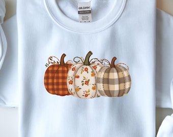 Floral Autumn Pumpkins PNG: Coquette Preppy Style (Digital Download)