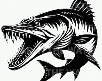 5 High Resolution Muskie - 5000 PX - Transparent Background PNG Images - Fishing Musky