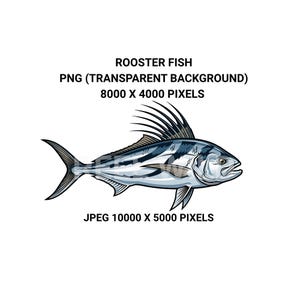 Hahn Fisch Illustration SVG PNG | Vintage-Stil Clipart | Ozean Fisch Grafik | Angeln Kunstdruck | Maritime Wandkunst | Digitaler Download