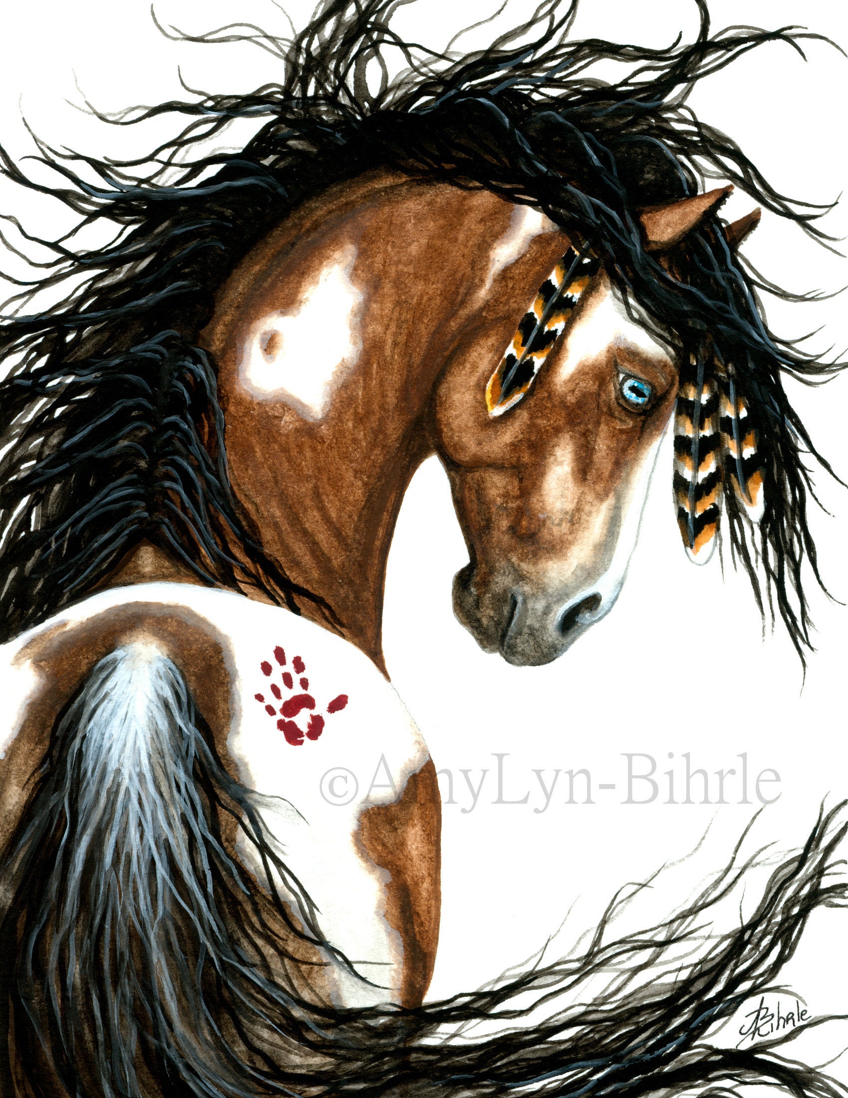 Native American Horse Painting Symbols