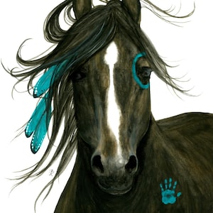 Majestic Bay Horse - Prints from hand painted originals by AmyLyn Bihrle mm163