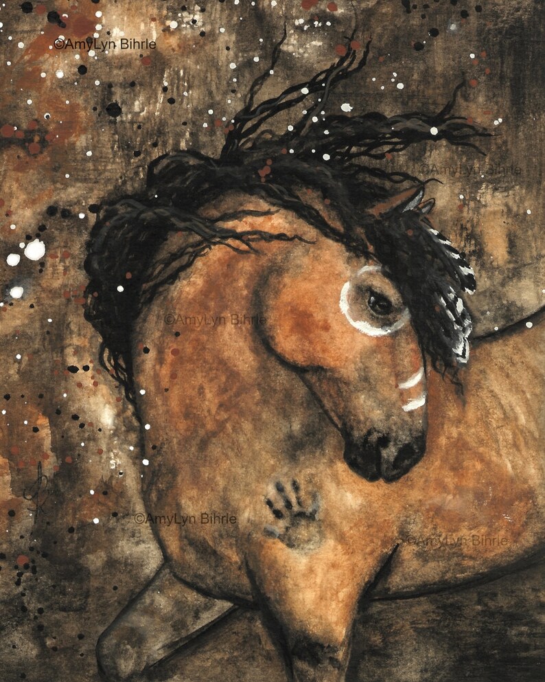 Ancestors Majestic Spirits Painted Horse Wild Spirit Horses Etsy