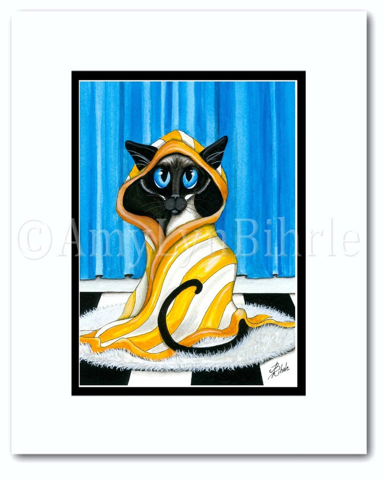 Siamkatze Bad Dekor Art Prints by Bihrle ck428 Bild 2