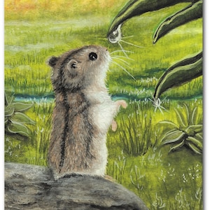 Lil Hamster - What to Dew - Hand signed Dated Print - Art by BiHrLe cc38