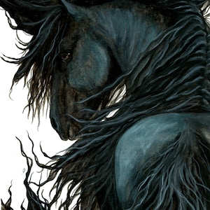 Black Horse Digital Download for Tattoo Pass - Existing Design Customizable Non exclusive one time use. AmyLyn Bihrle mm107e