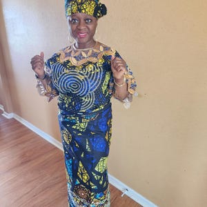 nigerian wax dress design African wax dress, Ankara dress dashiki gown, African wax dress, African wedding gown, Ankara styles, African women wears, Ankara maxi gown