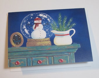 Let it Snow Blank Card with Envelope