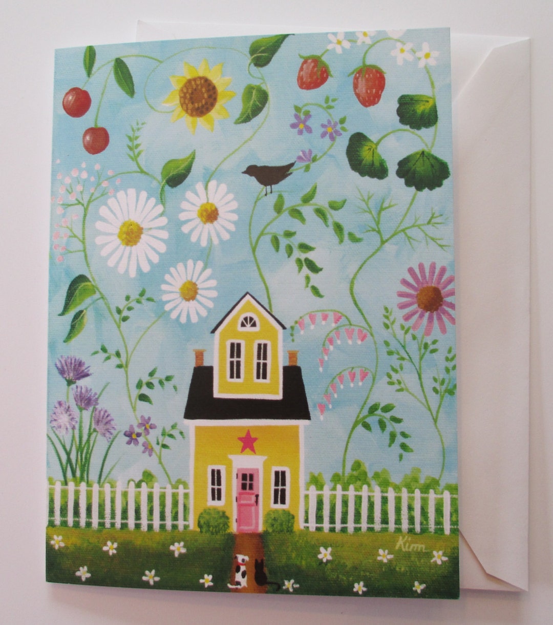 Happy Summer Blank Card With Envelope - Etsy