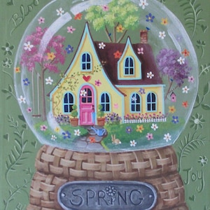 Folk Art Print ~ Spring ~ Original Wall Art Print by Kim Leo