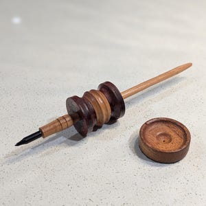Hand crafted support spindle - Tibetan style