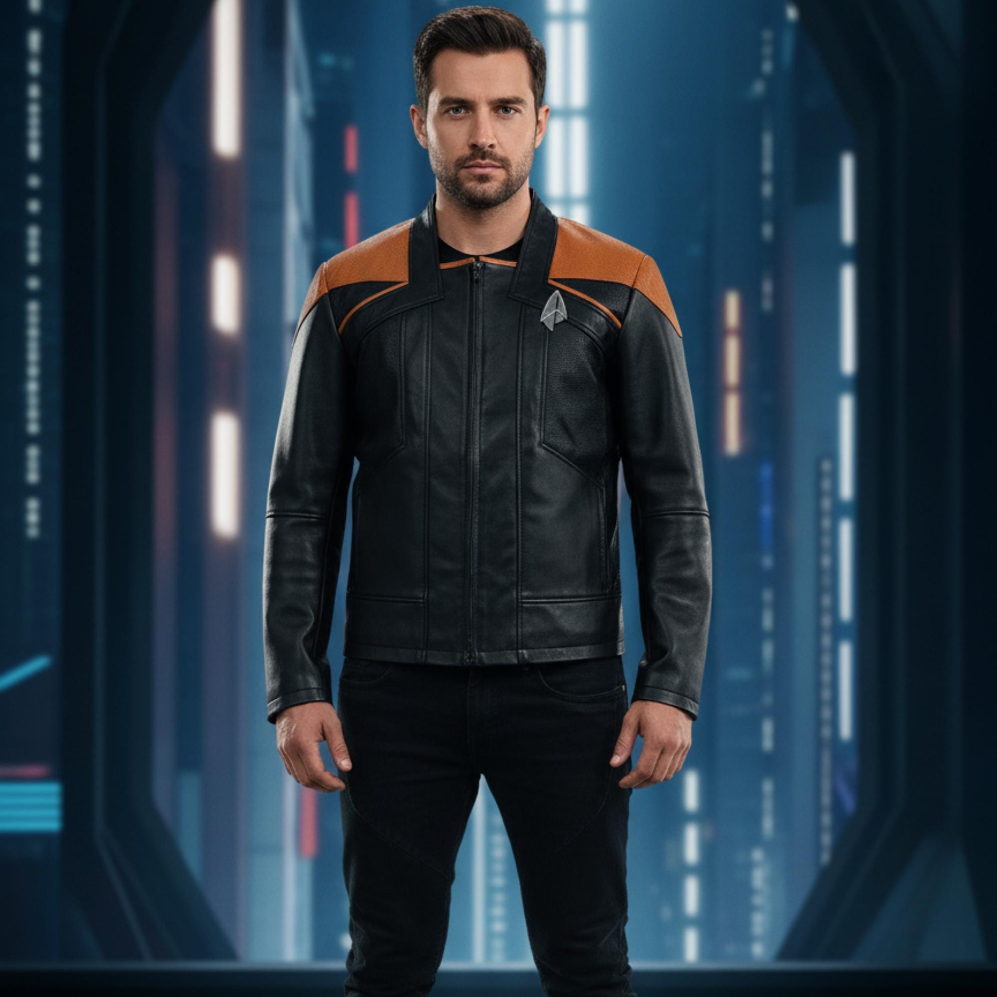 Star Trek Picard Season 3 Geordi La Forge Leather Jacket