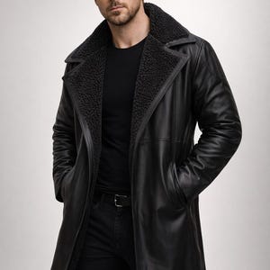 Abrigo de cuero de Ryan Gosling de Blade Runner 2049 / Chaqueta de cosplay del oficial K / Réplica de película de ciencia ficción, regalo para él