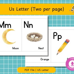 Alphabet Poster for Kids Educational ABC Chart for Preschool ...