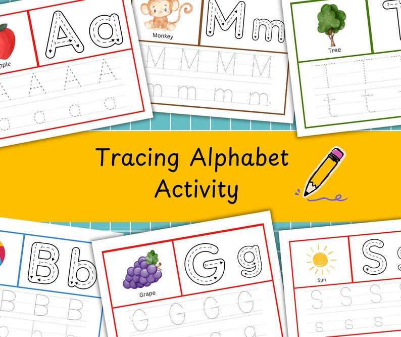 Printable Alphabet Tracing Worksheet for Kids Fun & Educational ABC